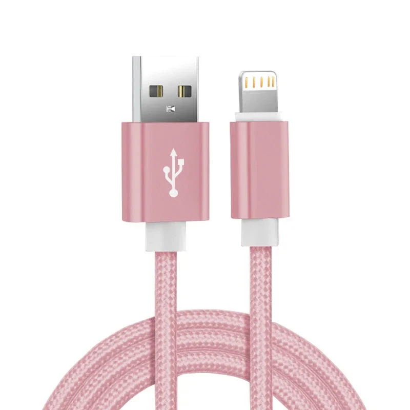 Фото Зарядный USB-кабель в нейлоновой оплетке, кабель для быстрой зарядки и передачи данных для iPhone 14, 8, 7, 6S Plus, X, XR, XS, 11, 12, 13 Pro Max, iPad 9, 1 м, 2 м, 3 м №3