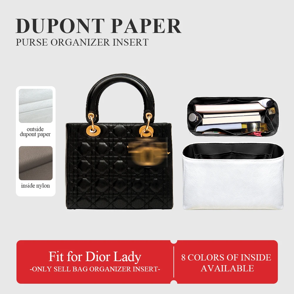 Вставка-органайзер для бумажного кошелька Dupont, подходит для Dior Lady Inside, мини-кошелек для хранения макияжа, внутренняя подкладка, прочная сумка-органайзер в сумке