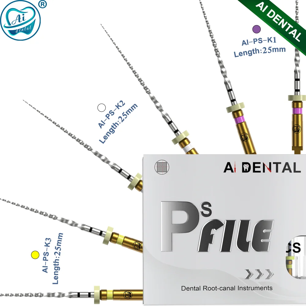 Роторная дорожная пилка Endo нагреваемая активированная наконечник PT конус 2% формирование квадратных прочных никелевых титановых сверл для обработки корневого канала