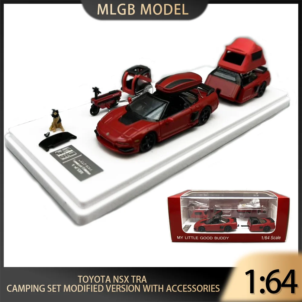 MLGB модель 1:64 Toyota NSX TRA походный комплект модифицированное издание с аксессуарами модель автомобиля из сплава коллекция дисплей подарочная игрушка