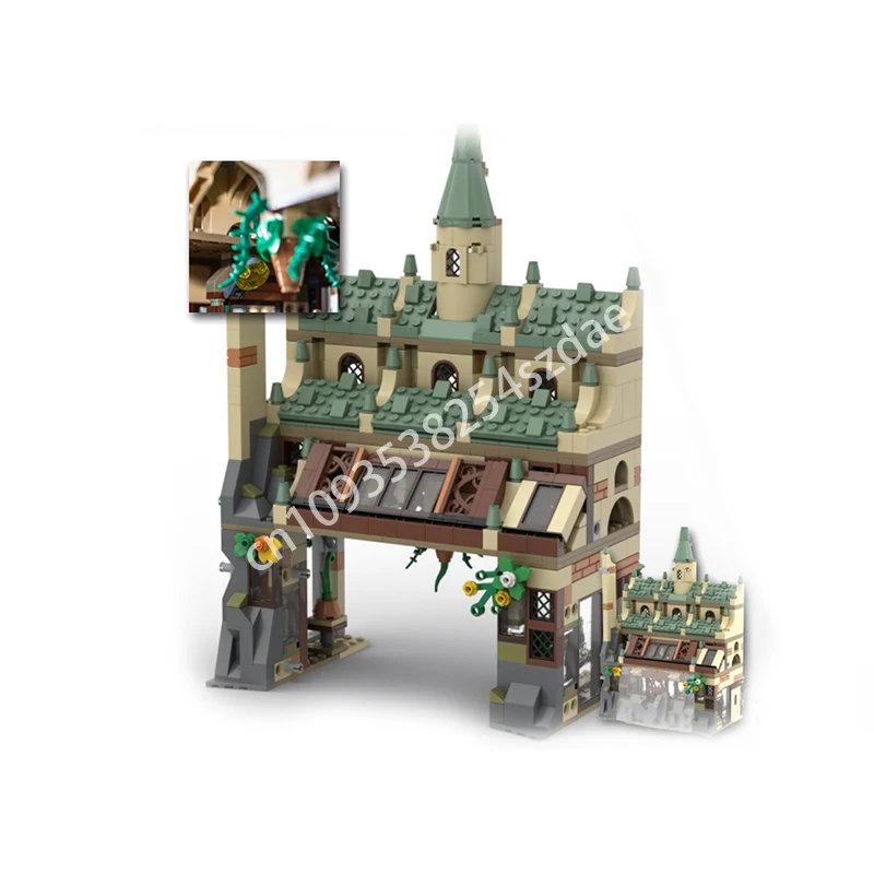 625 шт. MOC Harryy Potters HP модульная модель крыши и расширения теплицы, модульная модель, строительные блоки, штабелируемые кирпичи, креативные