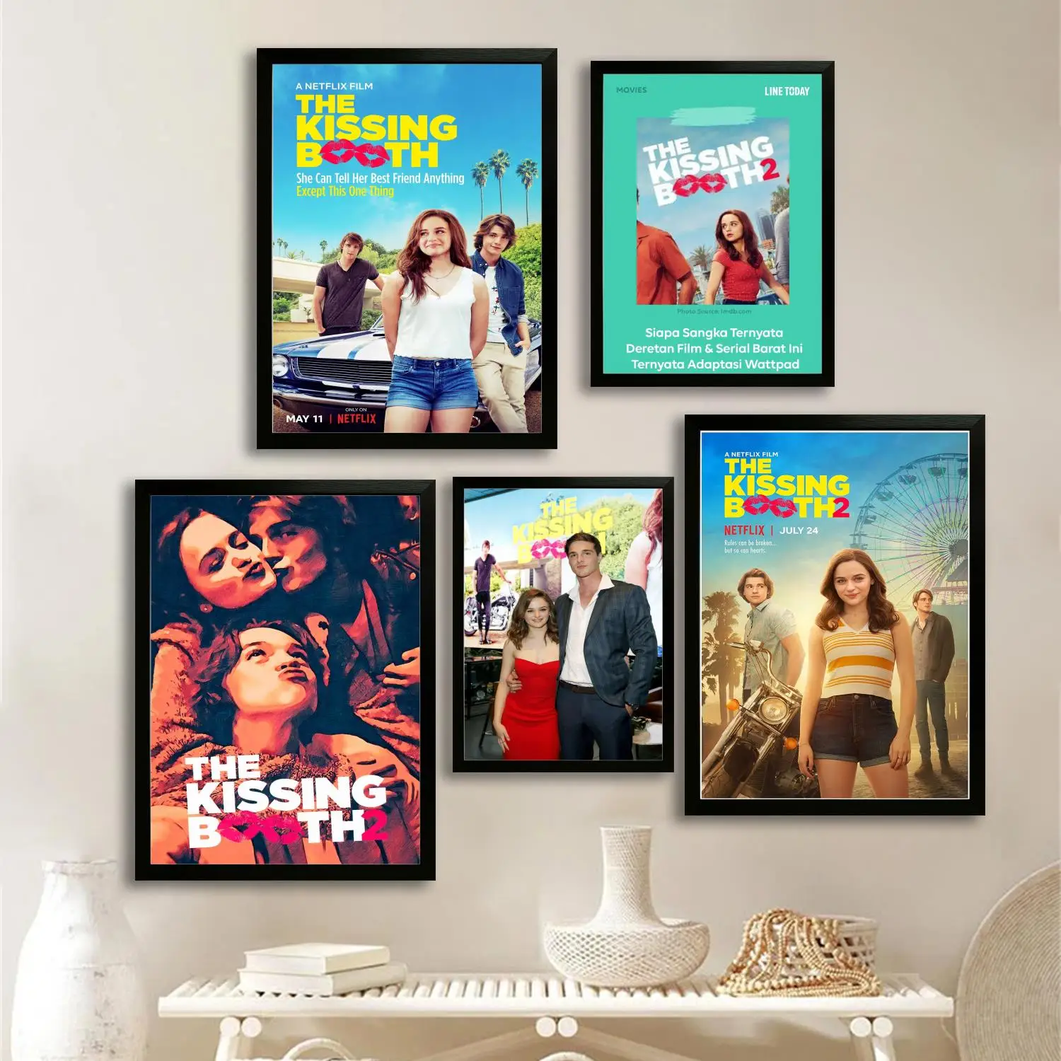 Постер на холсте The Kissing Booth 2, настенное искусство, печать с изображением, современный семейный декор для спальни, постеры, декоративная живопись