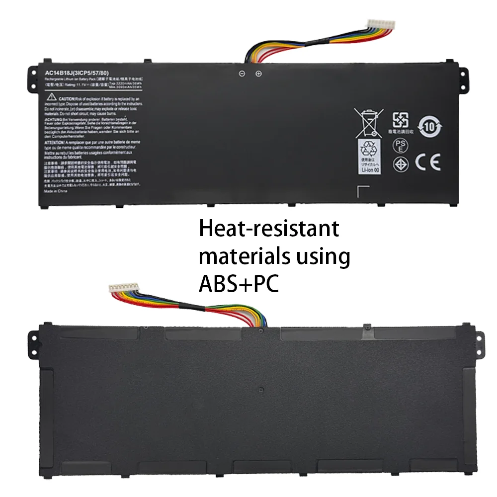 Фото AC14B18J 11,4 В для ноутбука Acer Aspire, аккумулятор E3-111 E3-112 E3-112M ES1-531 MS2394 B115-MP EX2519 N15Q3 N15W4 №5