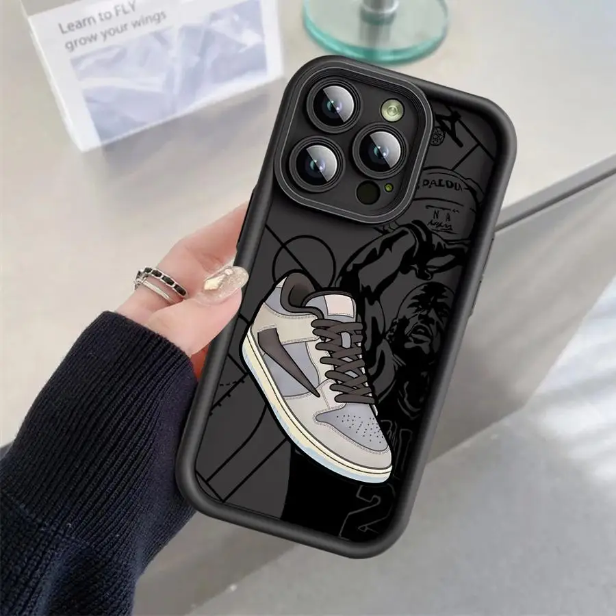 Фото AIR Sports Shoes Phone Case for Apple iPhone 13 15 16 Pro Max 14 13 Pro 11 12 7 8 Plus XS MAX XR 14 Plus TPU Soft Cover №4