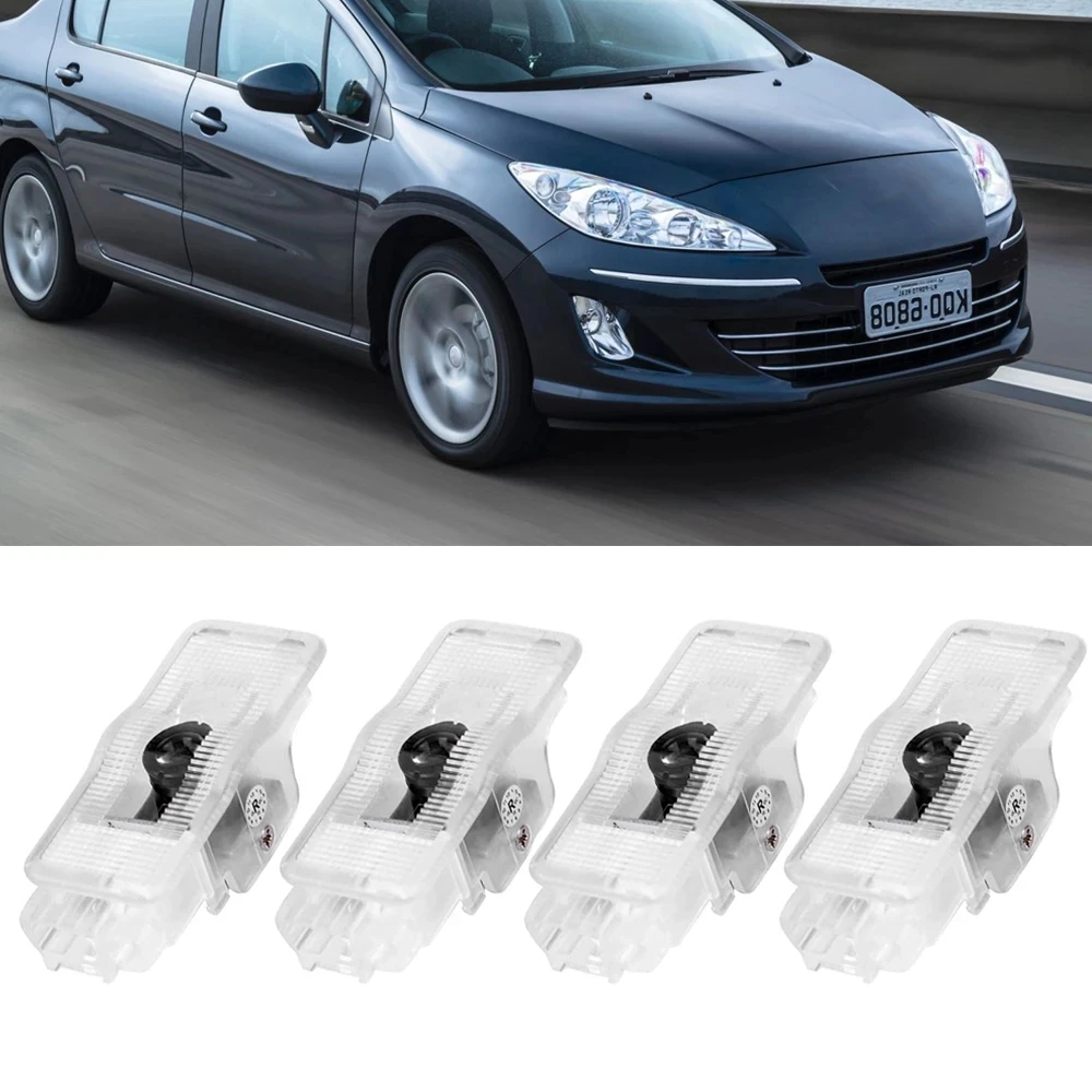 2 шт. для PEUGEOT 207 208 406 5008 307 308 508 408 RCZ 206 306 светодиодная лампа приветствия двери автомобиля предупреждение призрачные теневые огни аксессуар