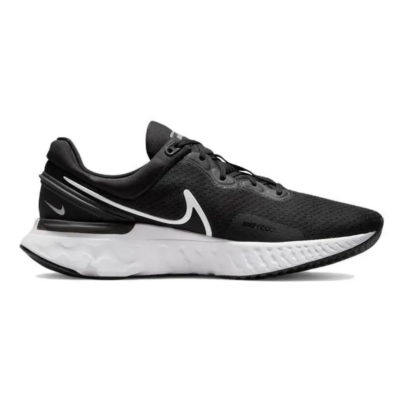 Фото Кроссовки Nike React Miler 3, черные, белые №2