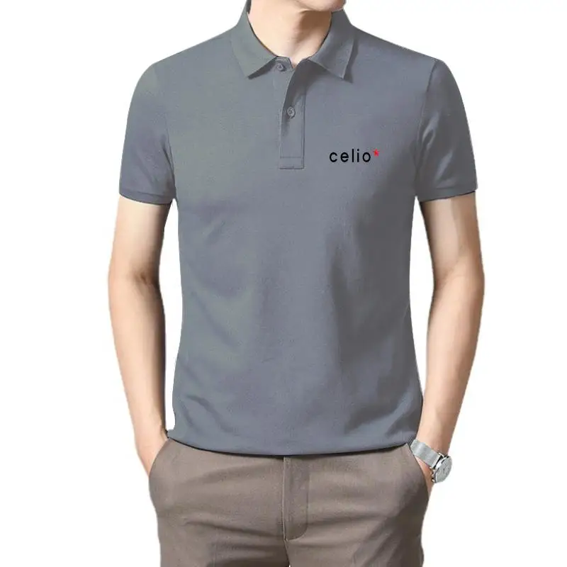Футболка с логотипом Celio, Мужская футболка с регулируемым размером, летняя индивидуальная модная мужская футболка с круглым вырезом