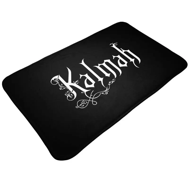 Kalmah Logo Melodic Death Metal Wintersun Mat Rug Carpet Decor Casual Antislip Easy Clean Bath Floor Mat