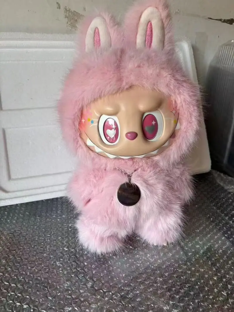 Фото Новый 38 см ангел Zimomo Monster Labubu креативная сменная кукла Diy фигурка виниловая кукла модель игрушки 1:1 реплика игрушки подарки для девочек №2