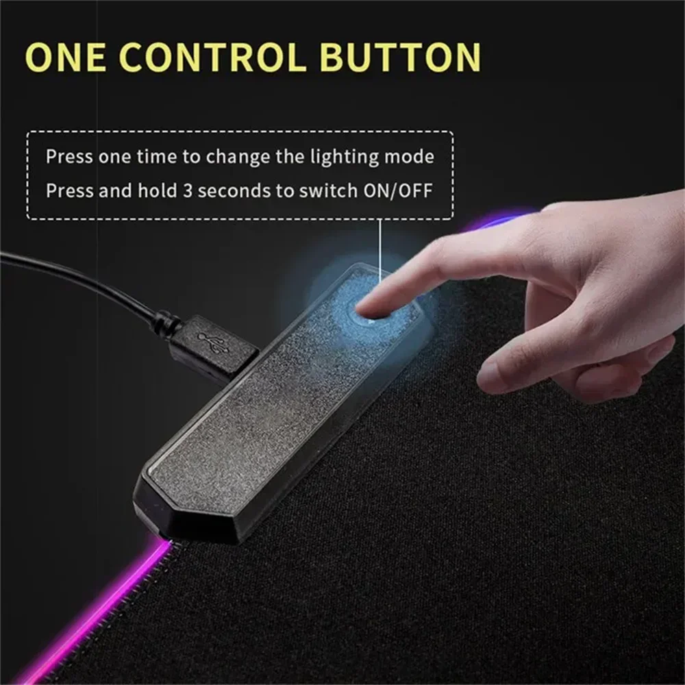 Фото Yoimiya коврик для мыши RGB Genshin Impact коврик для мыши ПК геймерский шкаф игровые аксессуары настольный коврик украшение комнаты настольный коврик коврик с подсветкой №4