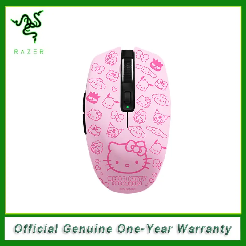 Новая двойная беспроводная игровая мышь Razer Hello Kitty and Friends Edition HyperSpeed Wireless и Bluetooth, сверхлегкая, 60 г