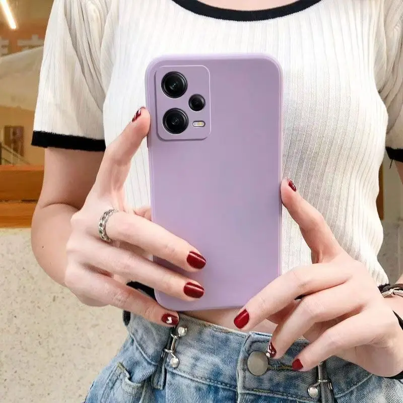 Квадратный чехол для телефона Liquid Silia для Xiaomi POCO X5 X6 X7 X3 Pro NFC C55 C65 C75 M6 Pro 4G 5G Защитные чехлы с защитой от падения