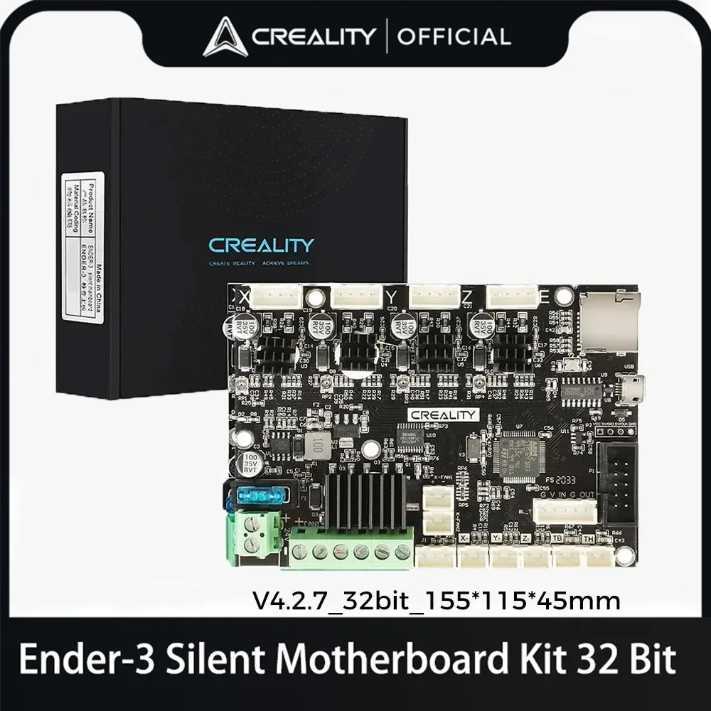 Модернизированный комплект бесшумной материнской платы Creality Ender 3, 32-битный высокопроизводительный V4.2.7 с драйвером TMC2225, часть 3D-принтера Marlin 2.0.1 3D-печать