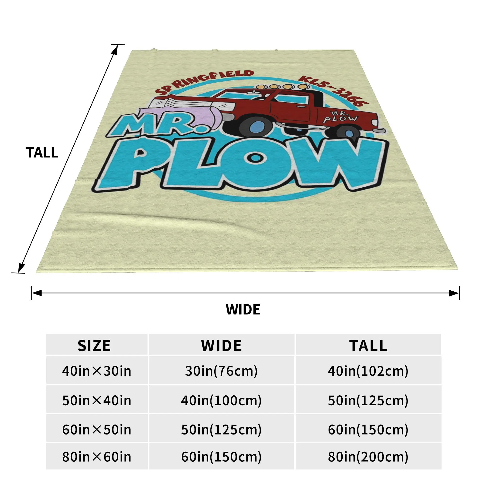 Фото Одеяло Mr Plow Thats My Name, супер мягкое флисовое одеяло для дивана для дома, спальни, офиса, покрывало, одеяло №2
