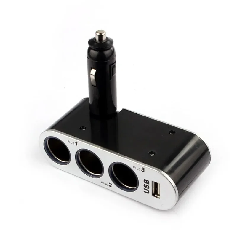 Новинка 12 В/24 В от 1 до 3 USB адаптер для автомобильного зарядного устройства и розетка стандартного зажигания