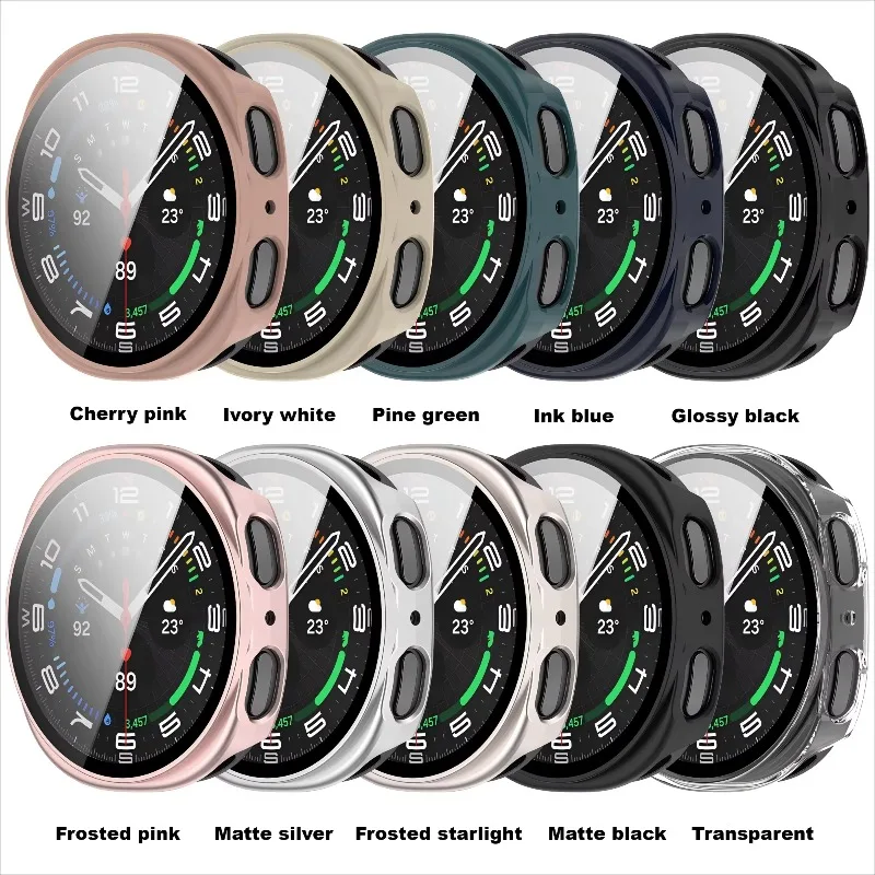 Фото Чехол из закаленного стекла + ПК для Samsung Galaxy Watch 8 40/44 мм, классический 46 мм, защитный чехол от падения Galaxy Watch Ultra 2025 47 мм №5