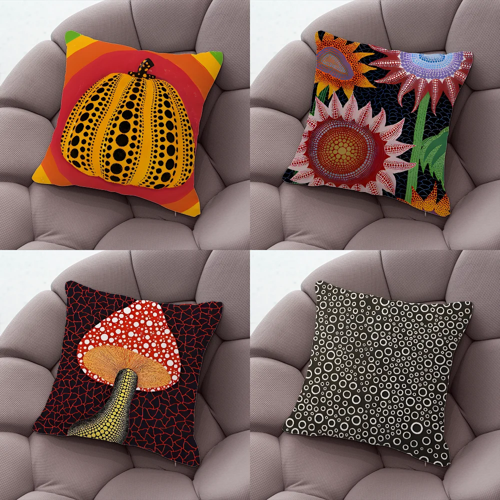 Художественная наволочка YAYOI KUSAMA, наволочка для гостиной, дивана, наволочка, подходит для дома, спальни, украшения комнаты