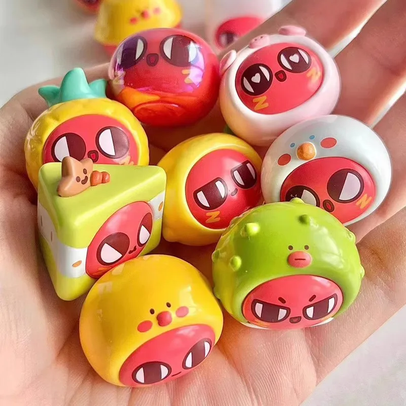 Hey Pink Little Bean Daily Life Series Red Fortune Leading Second Generation слепая сумка Коробка Подарок на день рождения Мини-милая кукла-ореховая