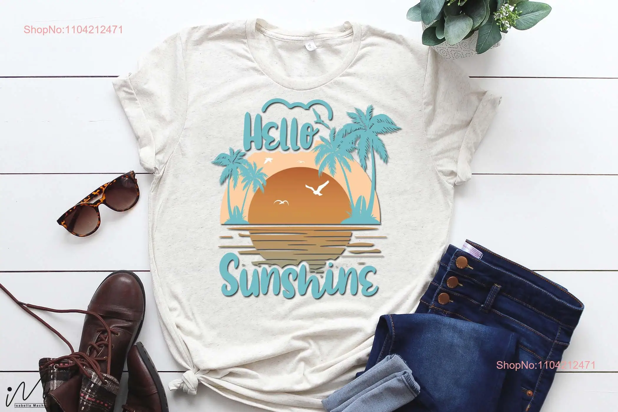 Летняя футболка «Hello sunshine svg», пляжная кружка, вибрация, отпуск, озеро, жизнь, длинные или короткие рукава