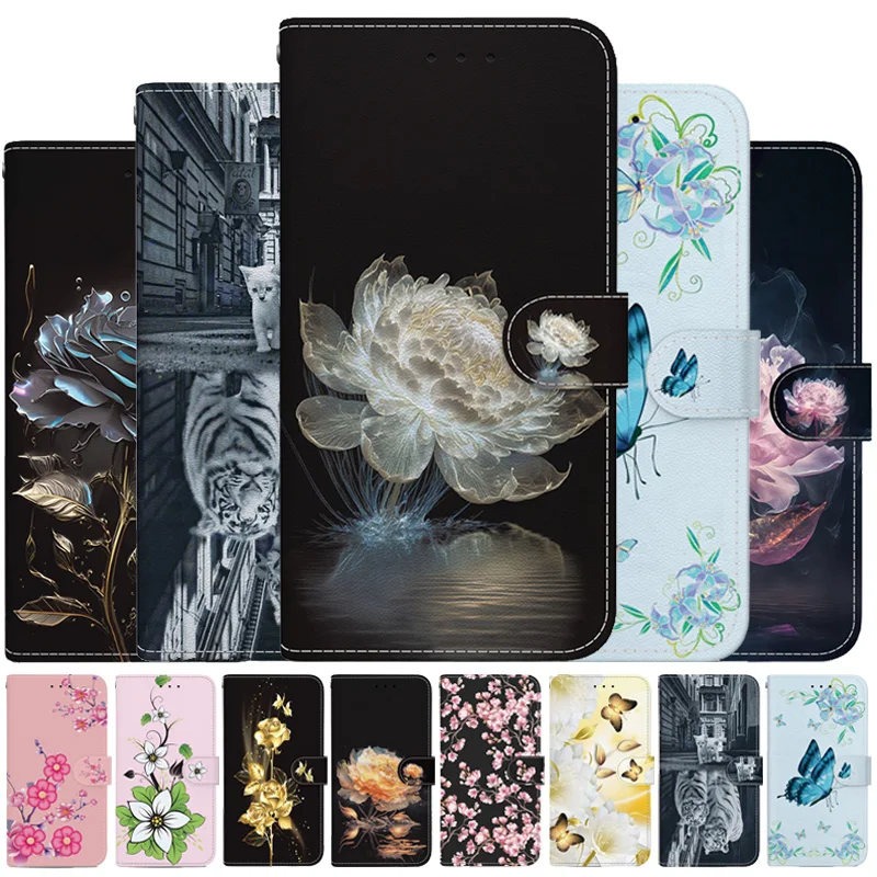Чехол-подставка С Рисунком Тигра для Samsung Galaxy A53 A73 A33 A13 A23 A52 A72 A12 A22 A32