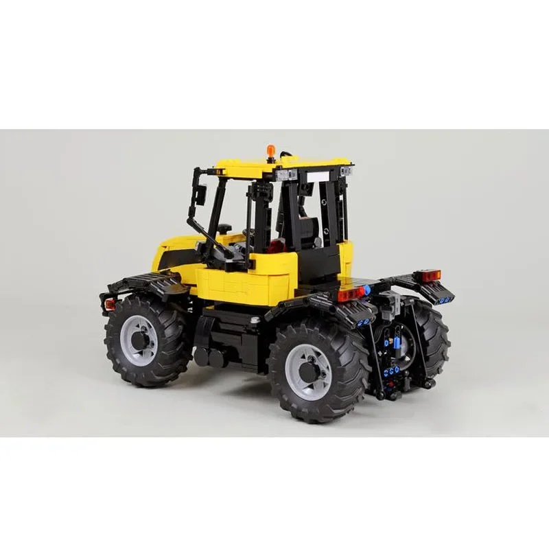 Фото MOC-169365JCB1:17 строительных блоков для сборки сельскохозяйственного трактора, модель MOC, креативные строительные блоки, игрушки для детей №5