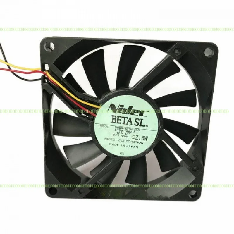 LZ ДЛЯ Nidec D08R-12TH 06B DC12V 0,17Amp 8015 3-проводной бесшумный вентилятор охлаждения
