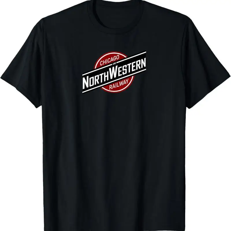 Винтажная футболка с логотипом Chicago North Western Railroad