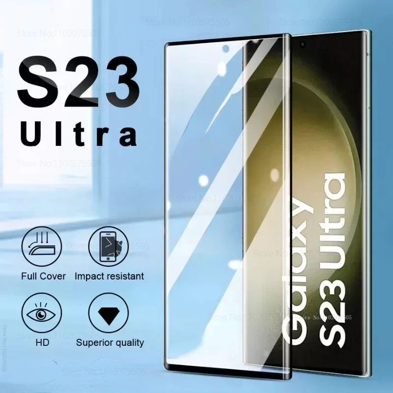 Закаленное стекло для Samsung S23 S24 Ultra S22 Plus, защитная пленка для экрана телефона Samsung Galaxy S21 Ultra S20 Plus, 2 шт.