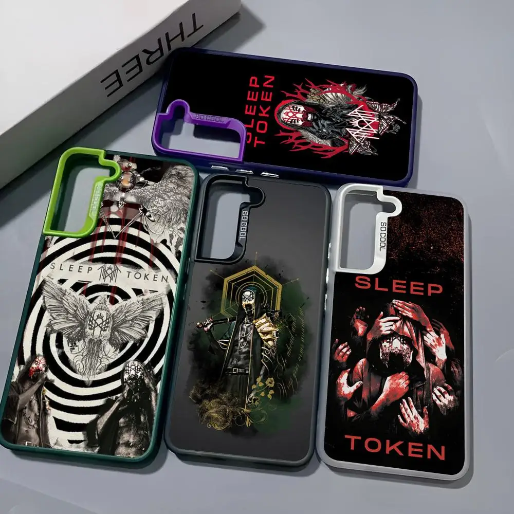 SLEEP TOKEN — чехол для телефона Even In Arcadia для Samsung Galaxy S25 S24 S23 S22 S21 S20 Note20 Ultra Plus Fe, цветной серебряный чехол