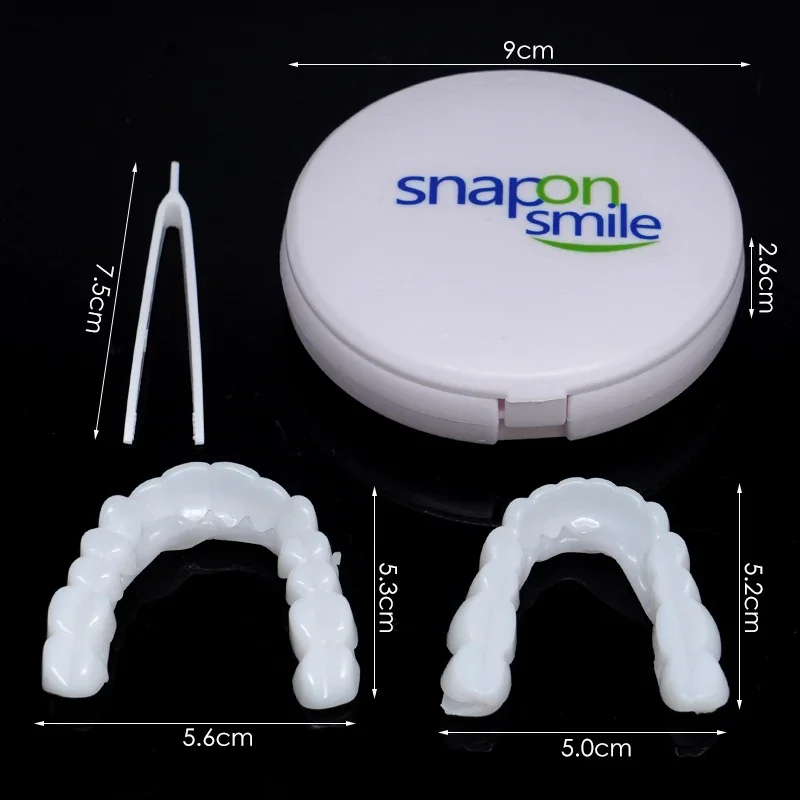 Sdottor Dental Perfect Fit Отбеливание зубов Поддельный чехол для зубов Регулируемые временные накладные брекеты из смолы Snap On Smile Veneers Prosth