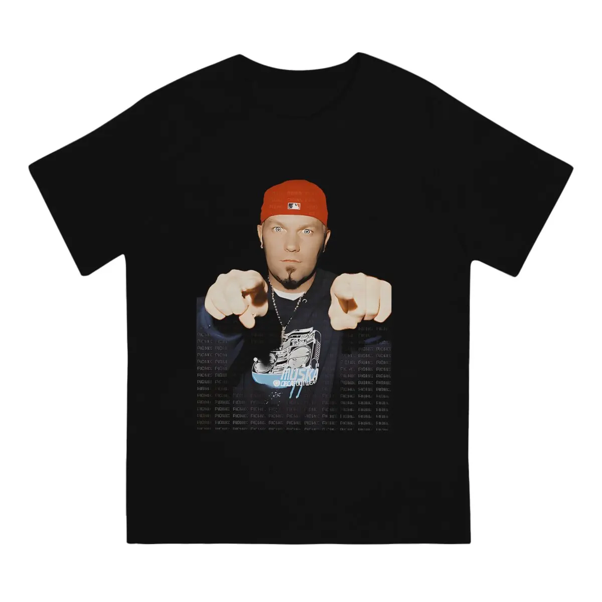 Фото Мужские футболки Fred Durst, удивительная футболка из чистого хлопка, футболки с коротким рукавом и круглым вырезом, Новое поступление №2