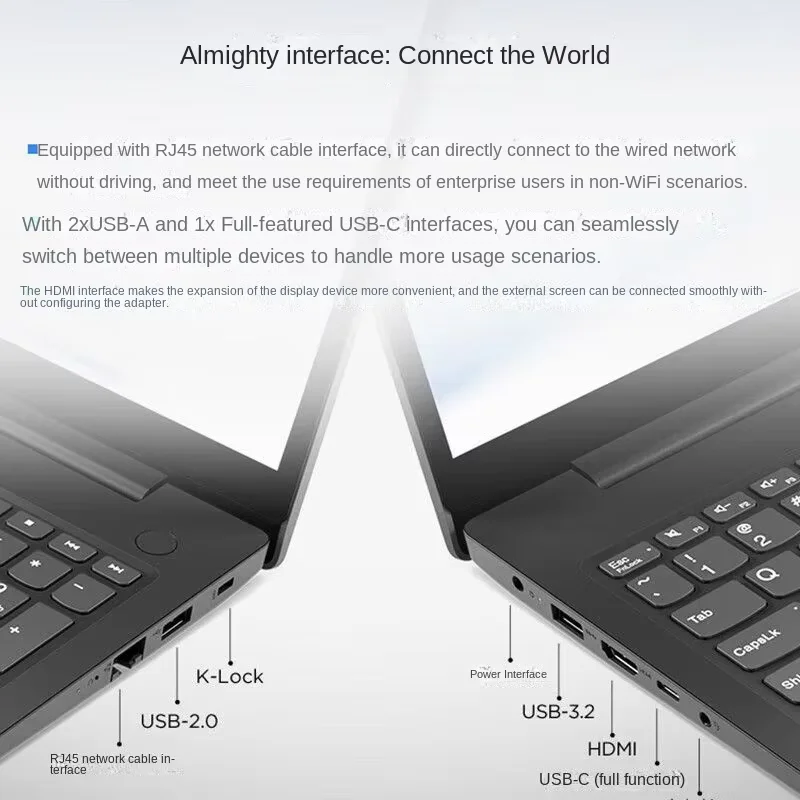 Фото Ноутбук Lenovo 2023 Yangtian V15, тонкий ноутбук Intel Core i5 13420H UHD 16 Гб ОЗУ 512 ГБ SSD 15,6 дюйма FHD дисплей, экран, ноутбук, ПК №2