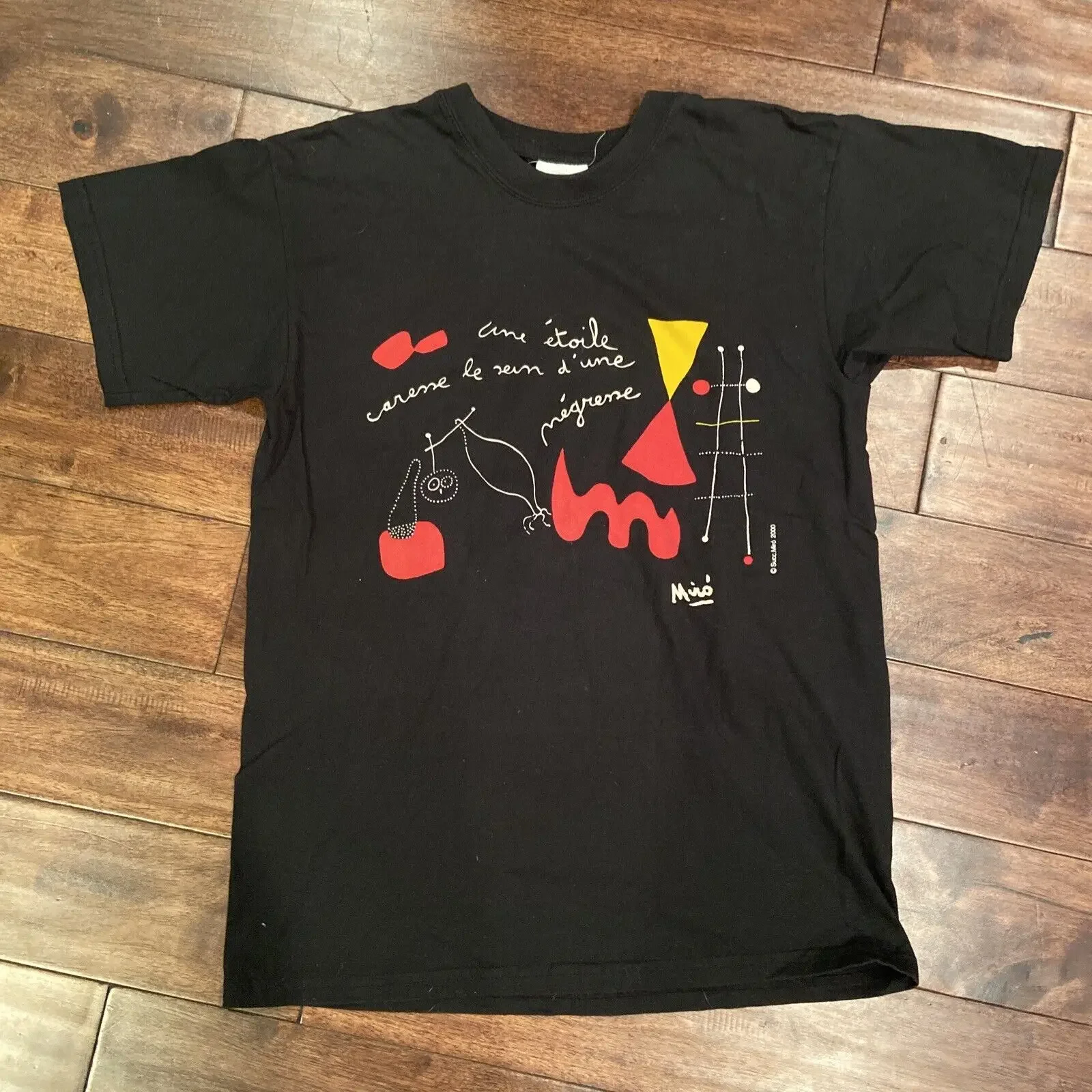 VTG 2000 художественная футболка с рисунком Джоан Миро, средний сюрреализм, экспрессионизм 90-х годов