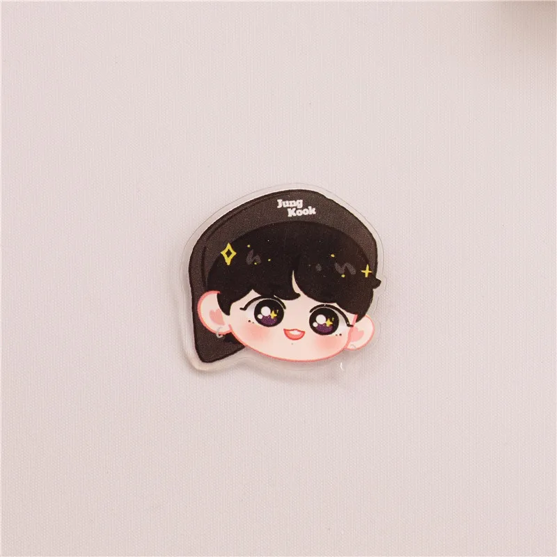 Милая акриловая брошь на булавке с большим лицом для мальчиков Jungkook Jimin V Taehyung Rm Jin Suga Jhope Kpop Fan Created Badge Gifts (art.: 3920ccd5d0d3a) - 3920ccd5d0d3a
