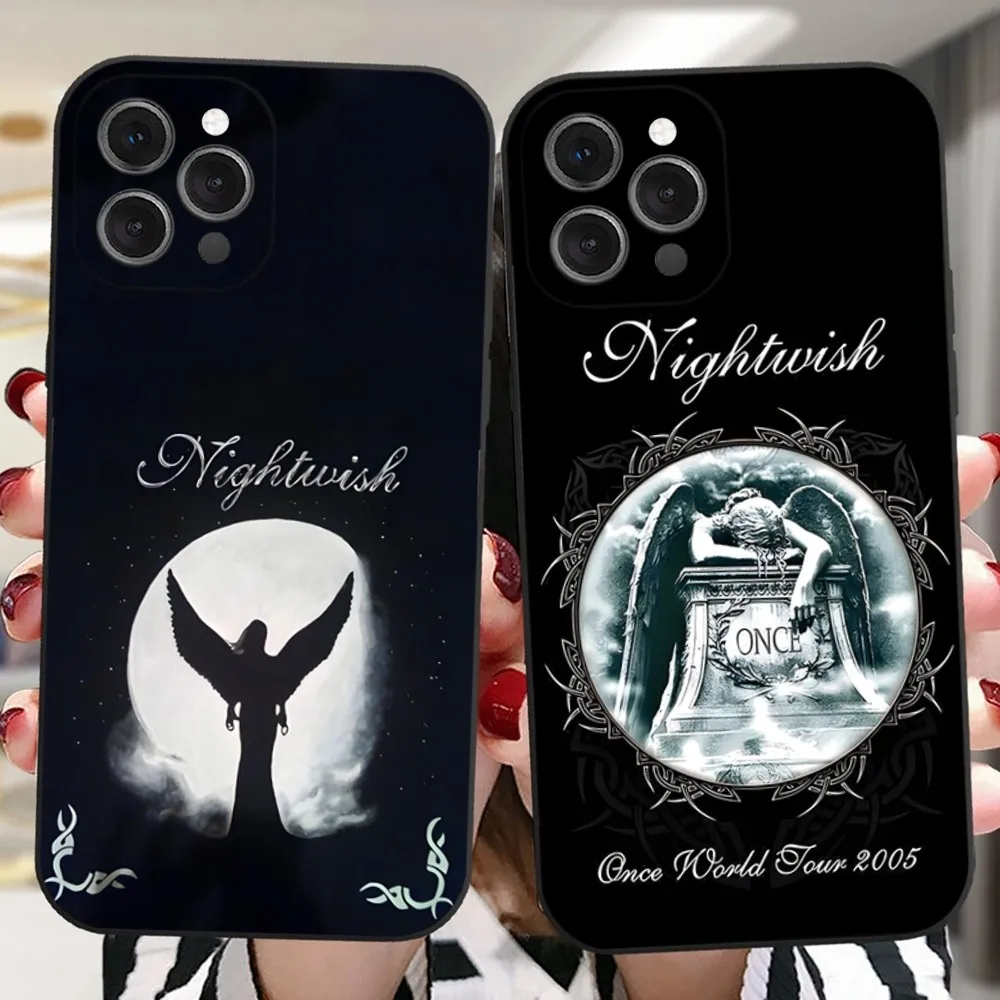 Чехол для телефона Rock Band Nightwish Lanternlight для iPhone 16,15,14,13,12,11 Plus, Pro, Max, XR, XS, X, 7,8 Plus, SE, Mini Silicone Soft