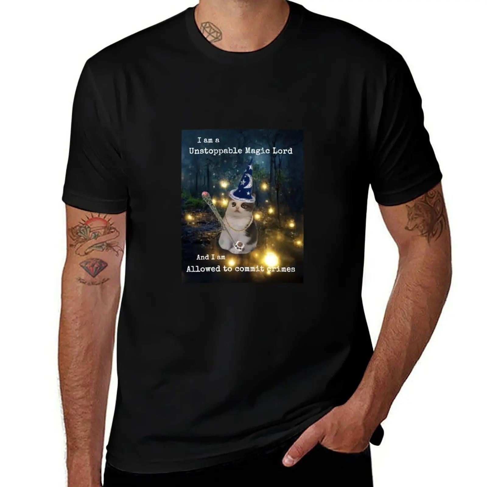 Неудерживаемая футболка Magic Lord, хлопковая футболка, 100% футболки, дизайнерская футболка