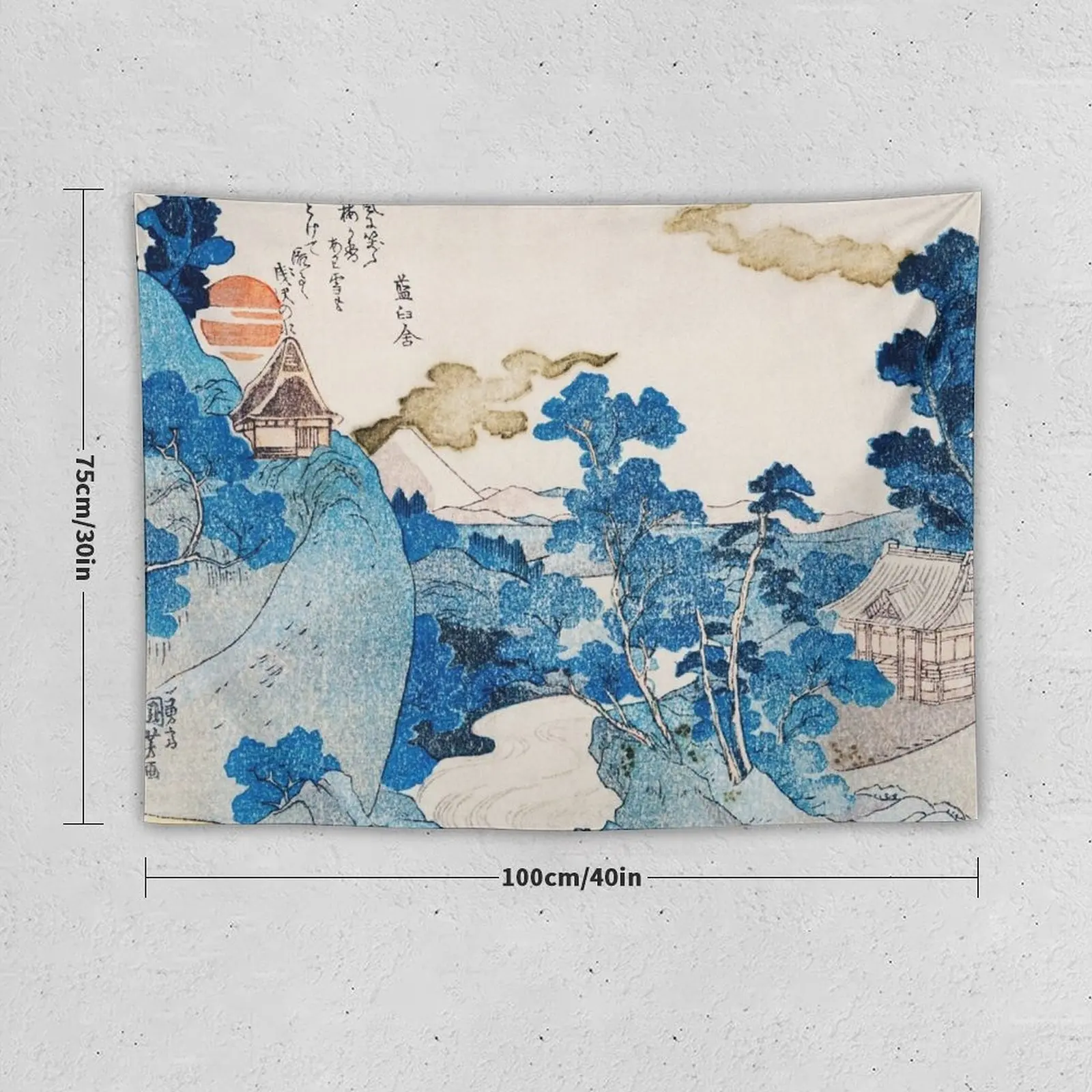 Фото Fuji no Yukei-Utagawa Kuniyoshi гобелен на стене, декор комнаты, эстетический декор, декор комнаты, эстетический гобелен №3