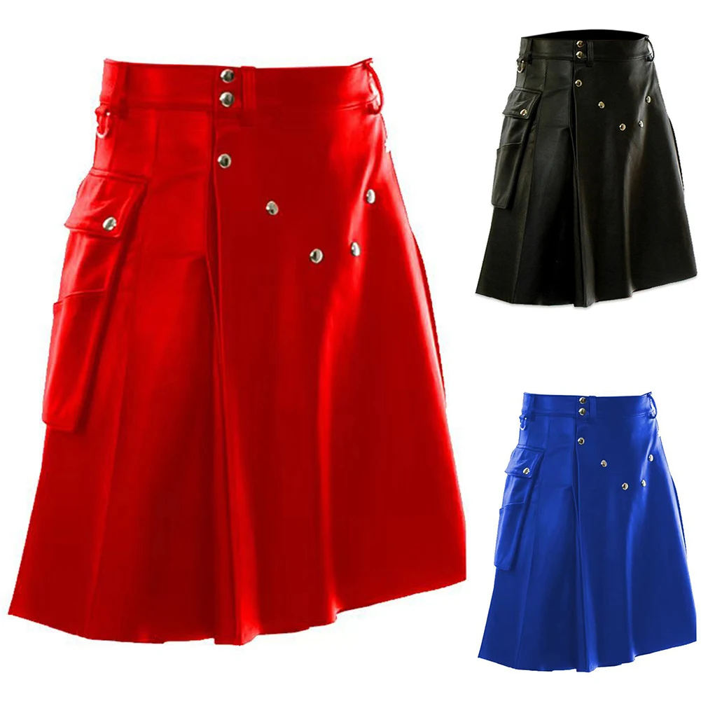Мужская повседневная юбка Larp Club Kilt, уличная юбка XL 2XL, мужской килт 75, полиэстер, 25 спандекс, однотонный узор (art.: 3920d25362ba9) - 3920d25362ba9