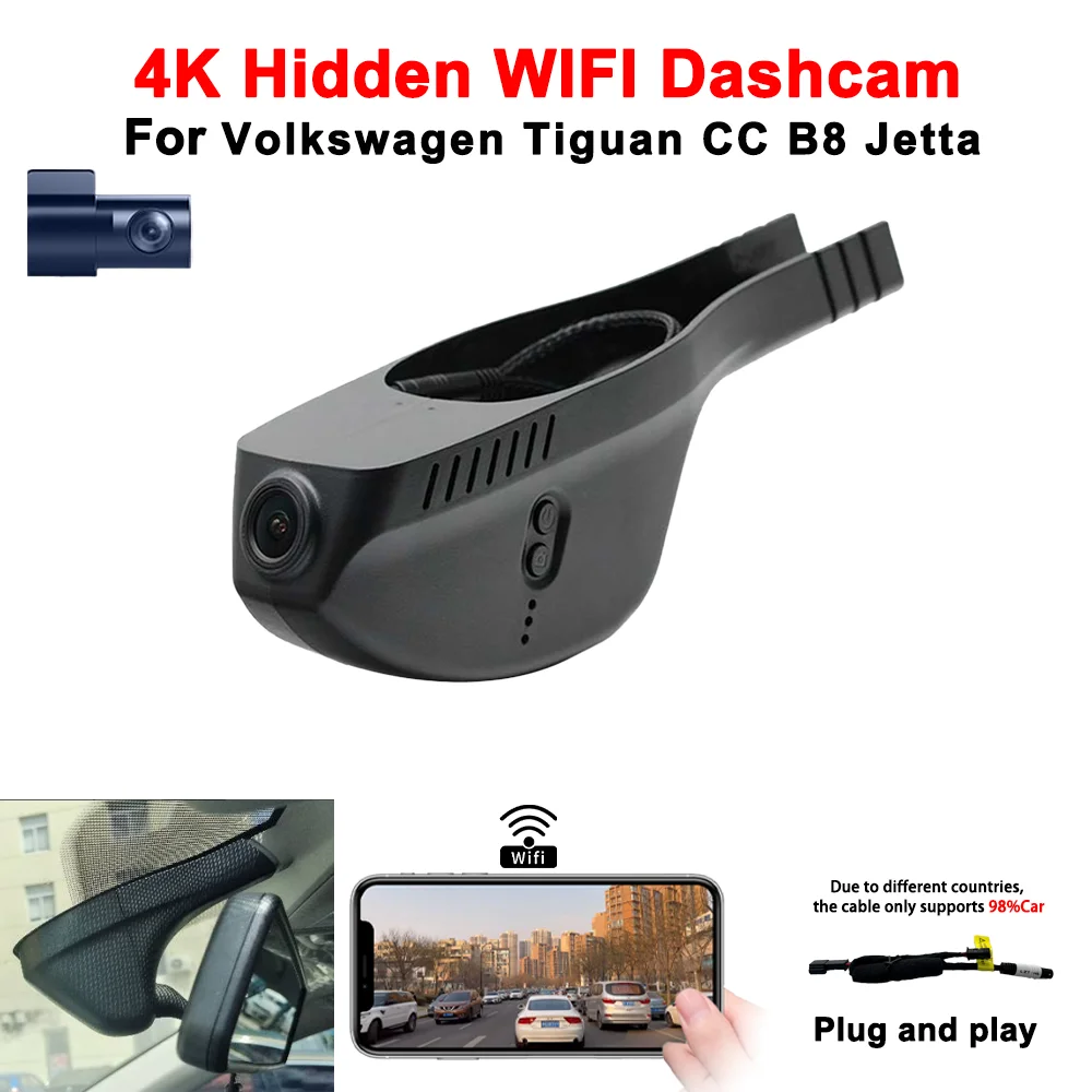 Индивидуальный 4K HD Автомобильный Wi-Fi DV для Volkswagen Golf Sportsvan 7 Polo Passat Eos камера Bora Touran Tiguan видеомагнитофон записывающие устройства