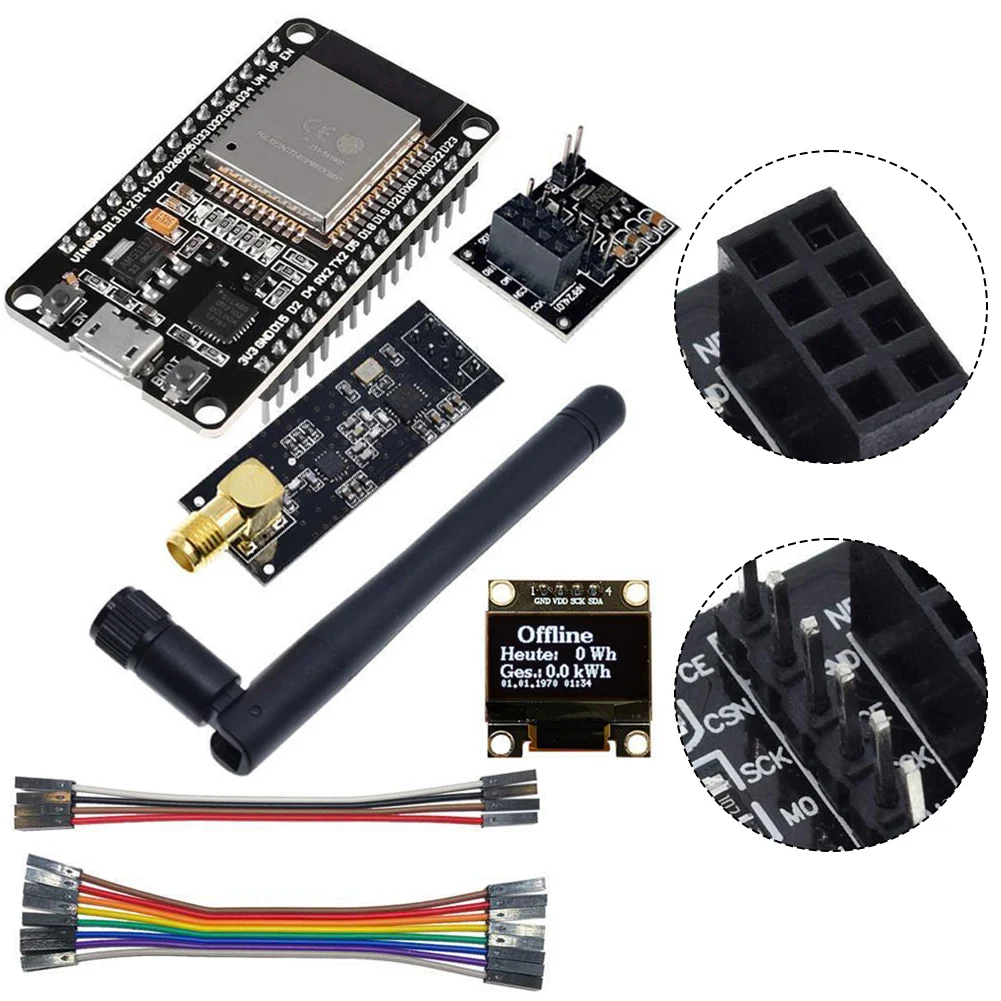 DIY Kit OpenDTU Kit Домашние энергетические системы Превосходная скорость Широкая совместимость Черный цвет Яркость Интегрированная антенна (art.: 3920cadbbf6ef) - 3920cadbbf6ef