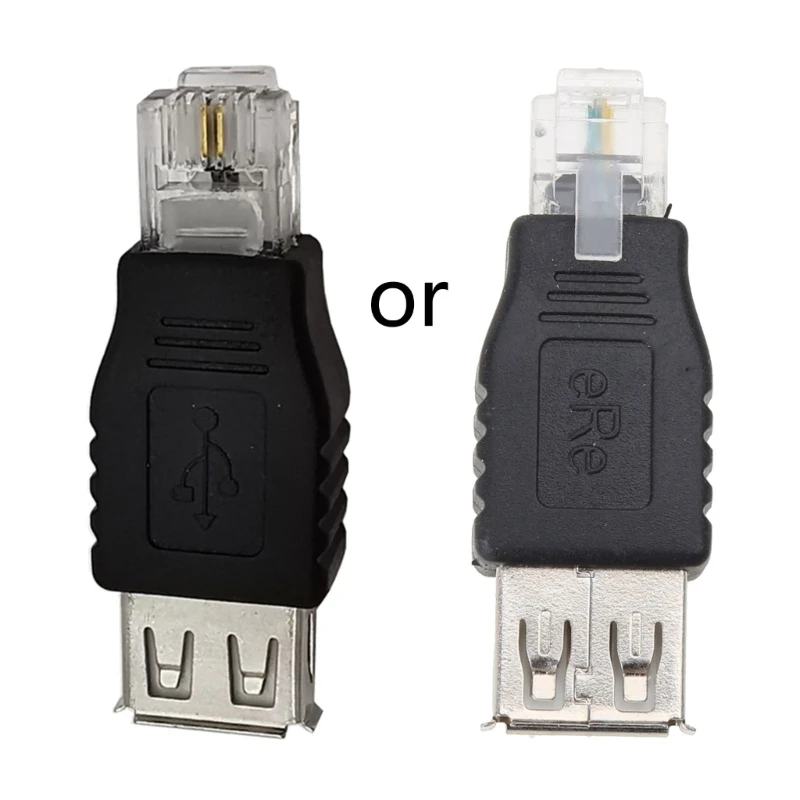 USB 2.0 USB-A «мама» к RJ11 6P2C «папа» Ethernet-адаптер сетевого телефонного разъема B0KA
