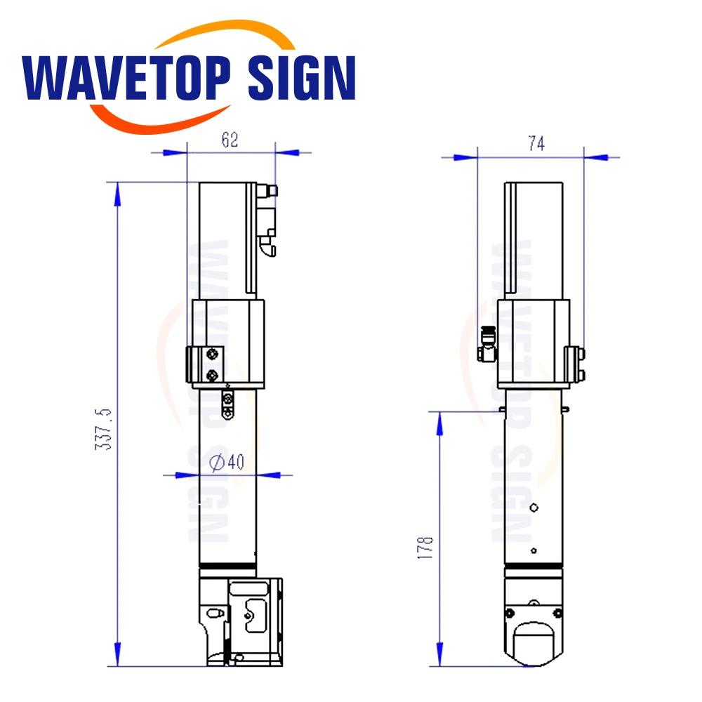 Фото Сервопривод WaveTopSign, круглый нож, вибрирующий нож, 100 Вт, 0-3000 об/мин, для овечьего флиса, УФ-ткани, баннера, затенения ткани, различных текстилей №2