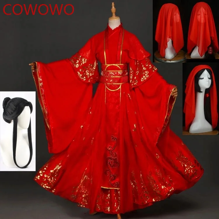 Gaun Pernikahan Anime Tian Guan Ci Fu Xie Lian Cube Cosplay Hanfu Kuno Tiongkok Cube Хэллоуин для девушек