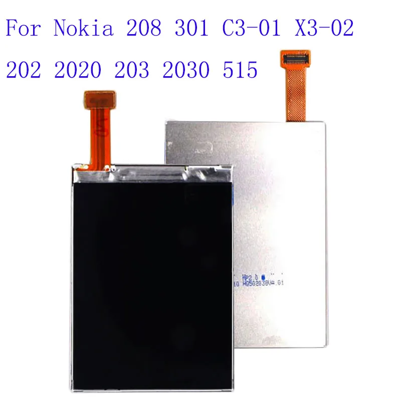 Новый экран 206, для Nokia 208 301 C3-01 X3-02 202 2020 203 2030 515, запасные части для ЖК-дисплея мобильного телефона