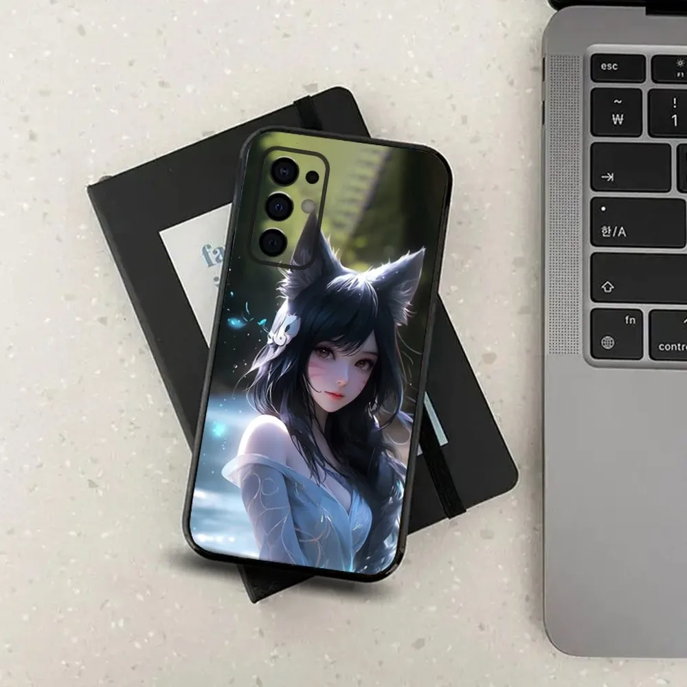 Фото Телефонный чехол L-LOL KDA Ahri для Samsung Galaxy A13,A21s,A22,A31,A32,A52,A53,A71,A80,A91, мягкий черный Чехол №4