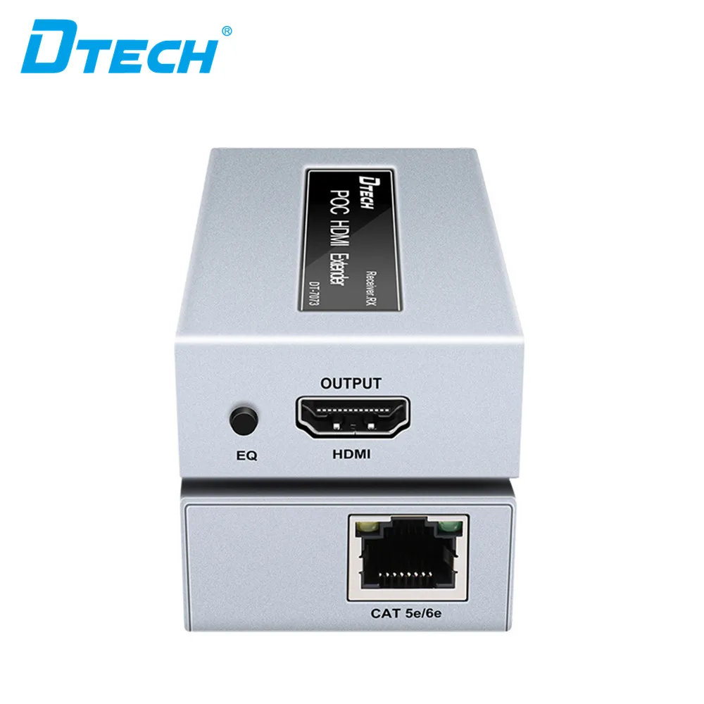 Фото Удлинитель POC HDMI 50 м 1080P при 60 Гц через CAT5e/6e 28AWG DC5V/1A YUV 4:4 225 МГц/2,5 Гбит/с HDMI-удлинитель для компьютерного монитора №3