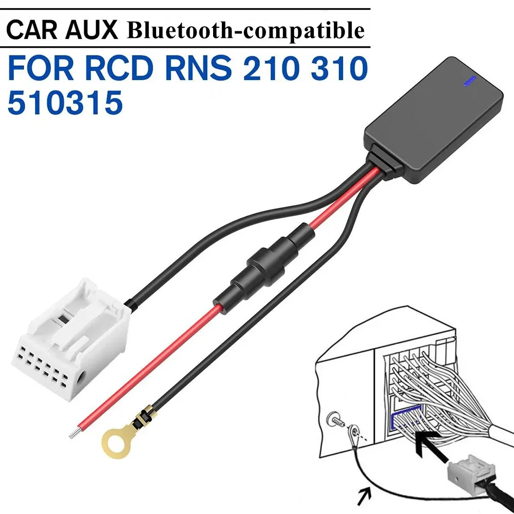 Автомобильный MP3-совместимый адаптер, музыкальное радио для RCD RNS 210 310 510, Aux, автомобильный MP3, Bluetooth-совместимый адаптер, музыкальное радио