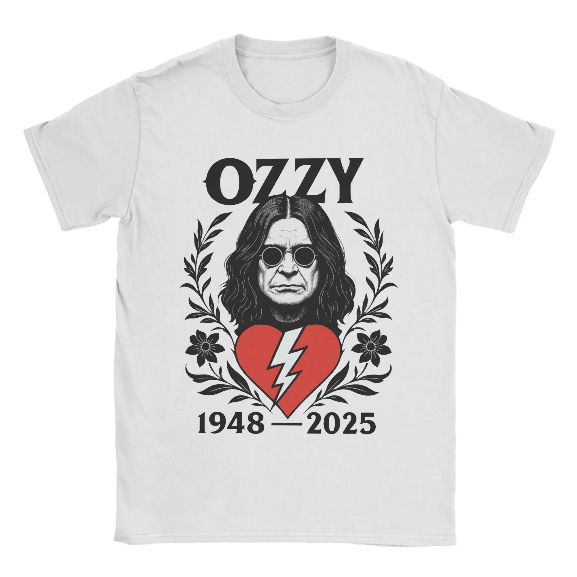 Футболка Harajuku Ozzys Osbornes Memorial RIP 1948 2025 Rock Legend 100, хлопковые футболки, хипстерская футболка для мужчин, летние топы