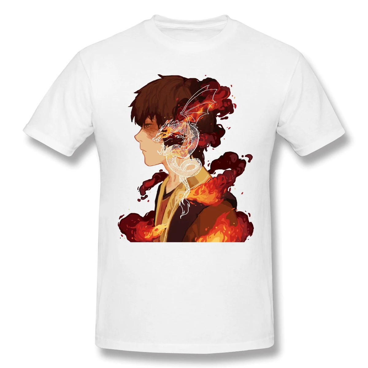 Zuko Print Cotton Funny T Shirts The Last Airbender Men Fashion Streetwear