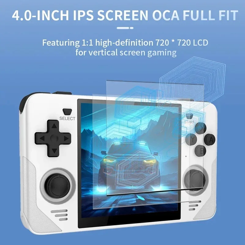 Фото Новый портативный игровой плеер RGB30 4-дюймовый экран Ips с открытым исходным кодом и 30000 играми, ретро портативная игровая консоль для видео, детские подарки №2